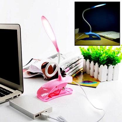 Desk Lamp Adjustable Gooseneck USB Rechargeable 3 modes