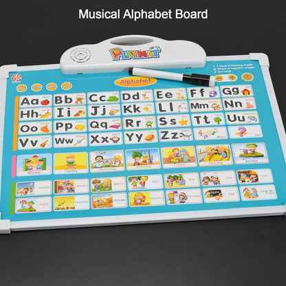 Kids learning pad with MyKartAddas, music, and drawing features