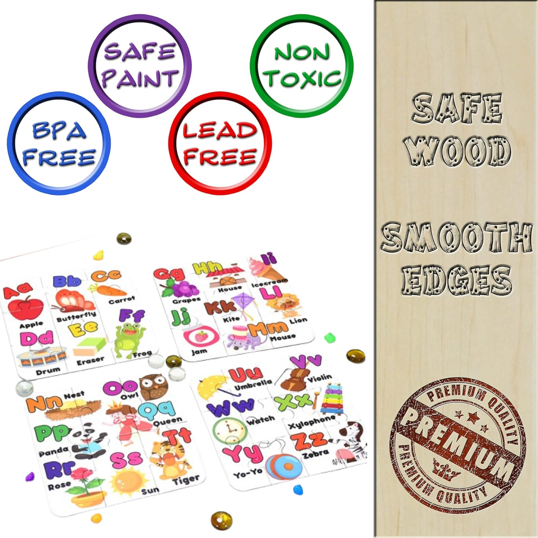 MyKartAdda Jigsaw Puzzle Toy for Children (4-Pcs Pack)