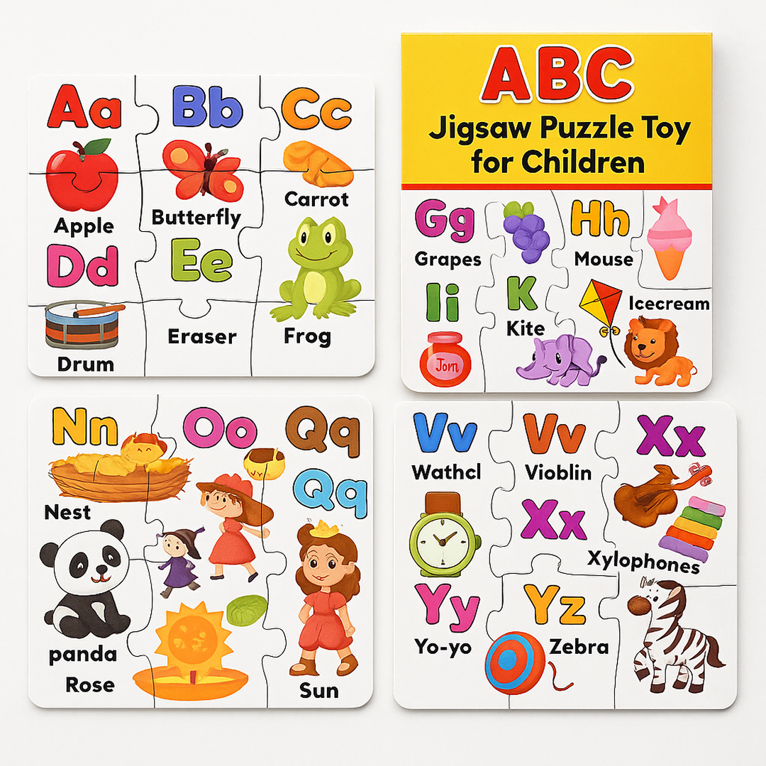 MyKartAdda Jigsaw Puzzle Toy for Children (4-Pcs Pack)