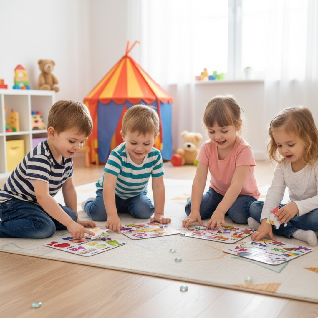 MyKartAdda Jigsaw Puzzle Toy for Children (4-Pcs Pack)