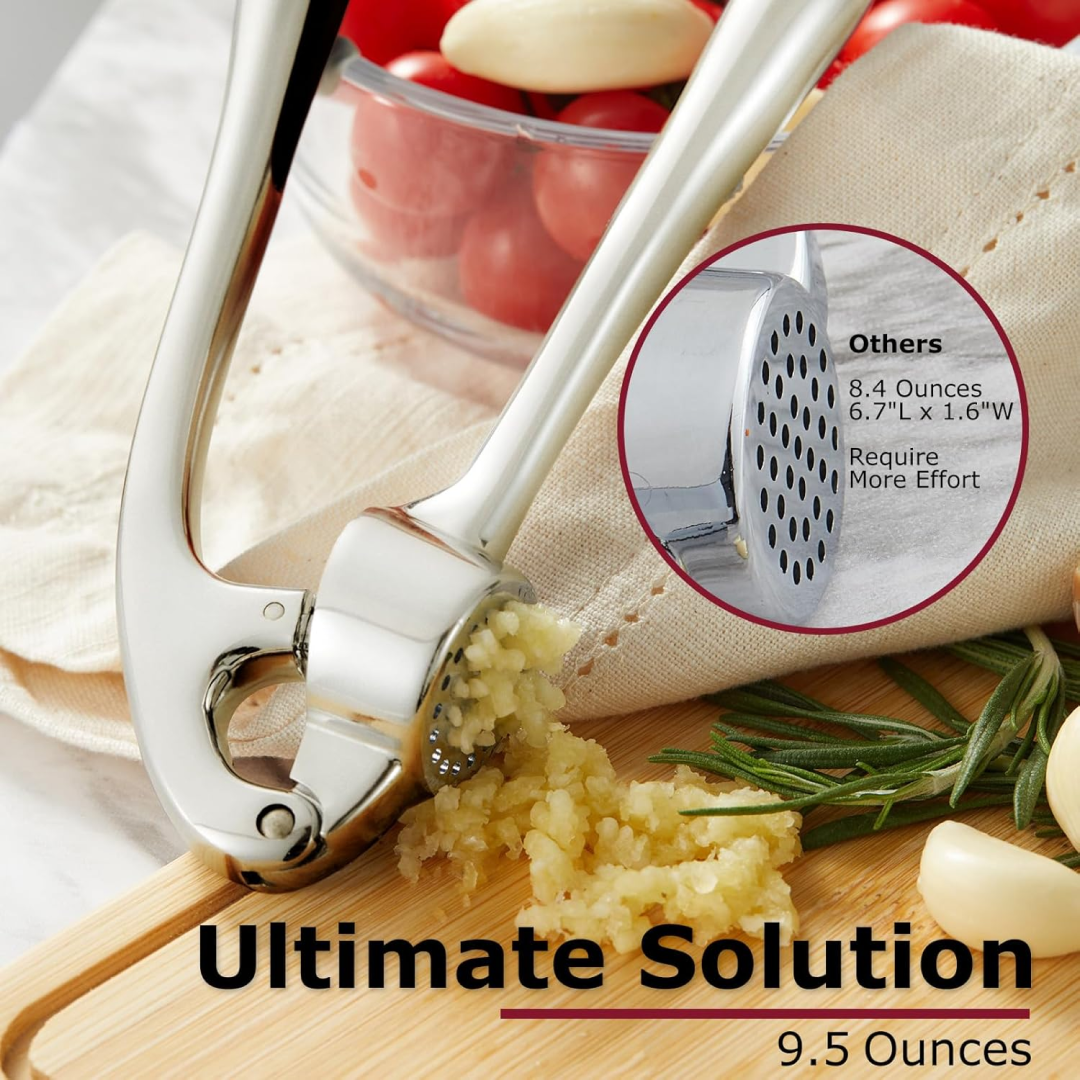 Aluminum Garlic Press – Easy-to-Use Lightweight Kitchen Tool