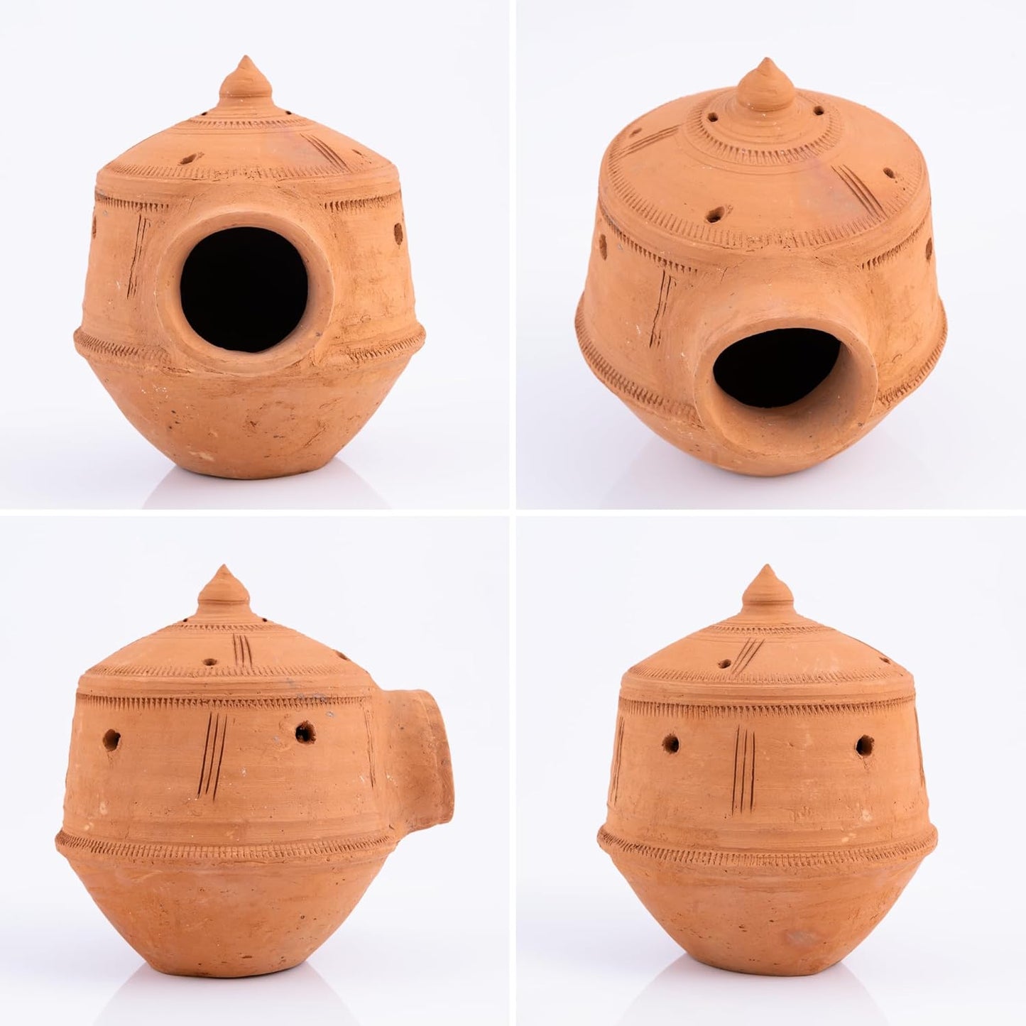 Terracotta Bird Nest Set (5 Pieces | 1 FREE Included)