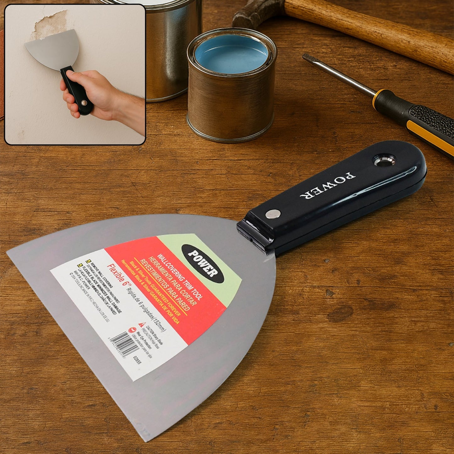 Paint Scraper Window Glass Filling Putty Knife (152 MM / 1 Pc)